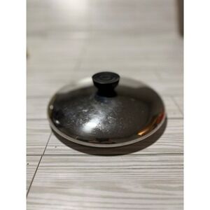 Vintage Stainless Steel Pot Lid Replacement 7 Inch Round Saucepan Cover Silver